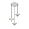 Trio verlichting KEATON Hanglamp LED Grijs, 3-lichts