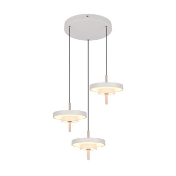 Trio verlichting KEATON Hanglamp LED Grijs, 3-lichts