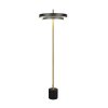Trio verlichting KEATON Staande lamp LED Zwart-Goud, 1-licht