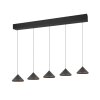 Trio verlichting Laguna Hanglamp LED Zwart, 5-lichts