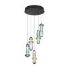 Trio verlichting Minerva Hanglamp LED Kleurrijk, 5-lichts