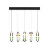 Trio verlichting Minerva Hanglamp LED Kleurrijk, 5-lichts