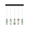 Trio verlichting Minerva Hanglamp LED Kleurrijk, 5-lichts