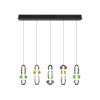 Trio verlichting Minerva Hanglamp LED Kleurrijk, 5-lichts