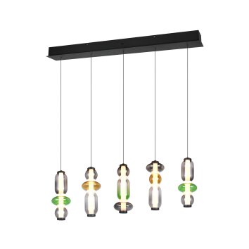 Trio verlichting Minerva Hanglamp LED Kleurrijk, 5-lichts