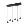 Trio verlichting Romeo Hanglamp LED Zwart, 6-lichts