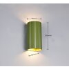 Trio verlichting Soka Wandlamp Groen, 2-lichts