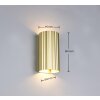 Trio verlichting Soka Wandlamp Goud, 2-lichts