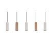 Trio verlichting Soka Hanglamp Bruin, 5-lichts