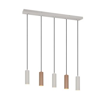 Trio verlichting Soka Hanglamp Bruin, 5-lichts