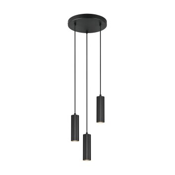Trio verlichting Soka Hanglamp Zwart, 3-lichts