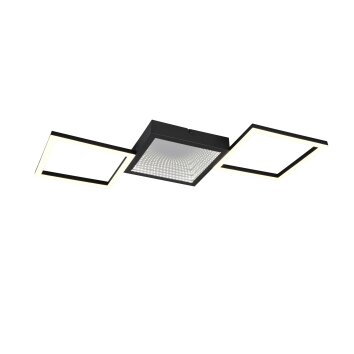 Reality Gelo Plafondlamp LED Zwart, 1-licht