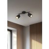 Reality Nancy Plafondspot Zwart, 2-lichts