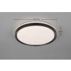 Reality Solit Plafondlamp LED Zwart, 1-licht, Afstandsbediening, Kleurwisselaar