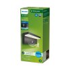 Philips verlichting Bustan Wandlamp voor buiten LED Antraciet, 1-licht, Bewegingsmelder