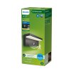 Philips verlichting Bustan Wandlamp voor buiten LED Antraciet, 1-licht, Bewegingsmelder
