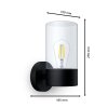 Philips verlichting Flareon Wandlamp voor buiten Zwart, 1-licht