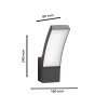 Philips verlichting Splay Wandlamp voor buiten LED Antraciet, 1-licht