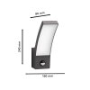 Philips verlichting Splay Wandlamp voor buiten LED Antraciet, 1-licht