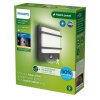 Philips verlichting Petronia Wandlamp voor buiten LED Antraciet, 1-licht