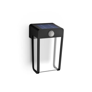 Philips verlichting Shroud Wandlamp LED Zwart, 1-licht