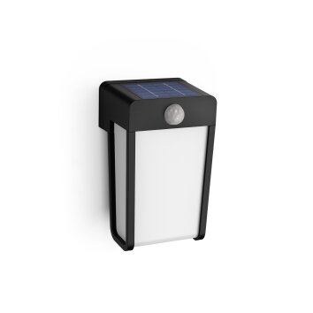 Philips verlichting Shroud Wandlamp LED Zwart, 1-licht