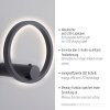 Lichten Direct ARCHIE Wandlamp LED Antraciet, 1-licht, Afstandsbediening