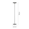 Paul Neuhaus Verlichting Moon Staande lamp LED Zilver, 2-lichts
