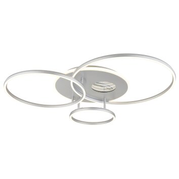 Globo Invertina Plafondlamp LED Zilver, 1-licht, Afstandsbediening