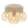 Globo Mateo Plafondlamp Cream, 3-lichts