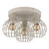 Globo Mateo Plafondlamp Cream, 3-lichts