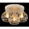 Globo Mateo Plafondlamp Cream, 3-lichts