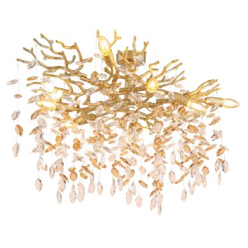 Globo Queena Plafondlamp Goud, 7-lichts