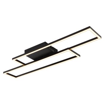 Globo Tatjana Plafondlamp LED Zwart, 1-licht