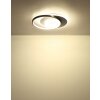 Globo Moon Plafondlamp LED Grijs, Zwart, 1-licht