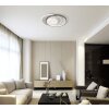 Globo Moon Plafondlamp LED Grijs, Zwart, 1-licht