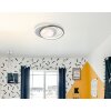 Globo Moon Plafondlamp LED Grijs, Zwart, 1-licht