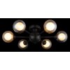Globo Roland Plafondlamp Zwart, 6-lichts