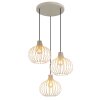 Globo Mateo Hanglamp Cream, 3-lichts