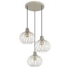 Globo Mateo Hanglamp Cream, 3-lichts