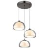 Globo Avila Hanglamp LED Chroom, Zwart, 1-licht, Afstandsbediening