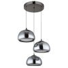 Globo Avila Hanglamp LED Chroom, Zwart, 1-licht, Afstandsbediening