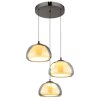 Globo Avila Hanglamp LED Chroom, Zwart, 1-licht, Afstandsbediening