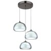 Globo Avila Hanglamp LED Chroom, Zwart, 1-licht, Afstandsbediening