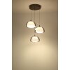 Globo Avila Hanglamp LED Chroom, Zwart, 1-licht, Afstandsbediening