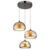 Globo Avila Hanglamp LED Chroom, Zwart, 1-licht, Afstandsbediening