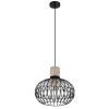 Globo Dorthy Hanglamp Grijs, Zwart, 1-licht