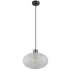 Globo Brokana Hanglamp Chroom, Zwart, 1-licht