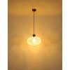 Globo Brokana Hanglamp Chroom, Zwart, 1-licht