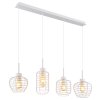 Globo Nesa Hanglamp Wit, 4-lichts